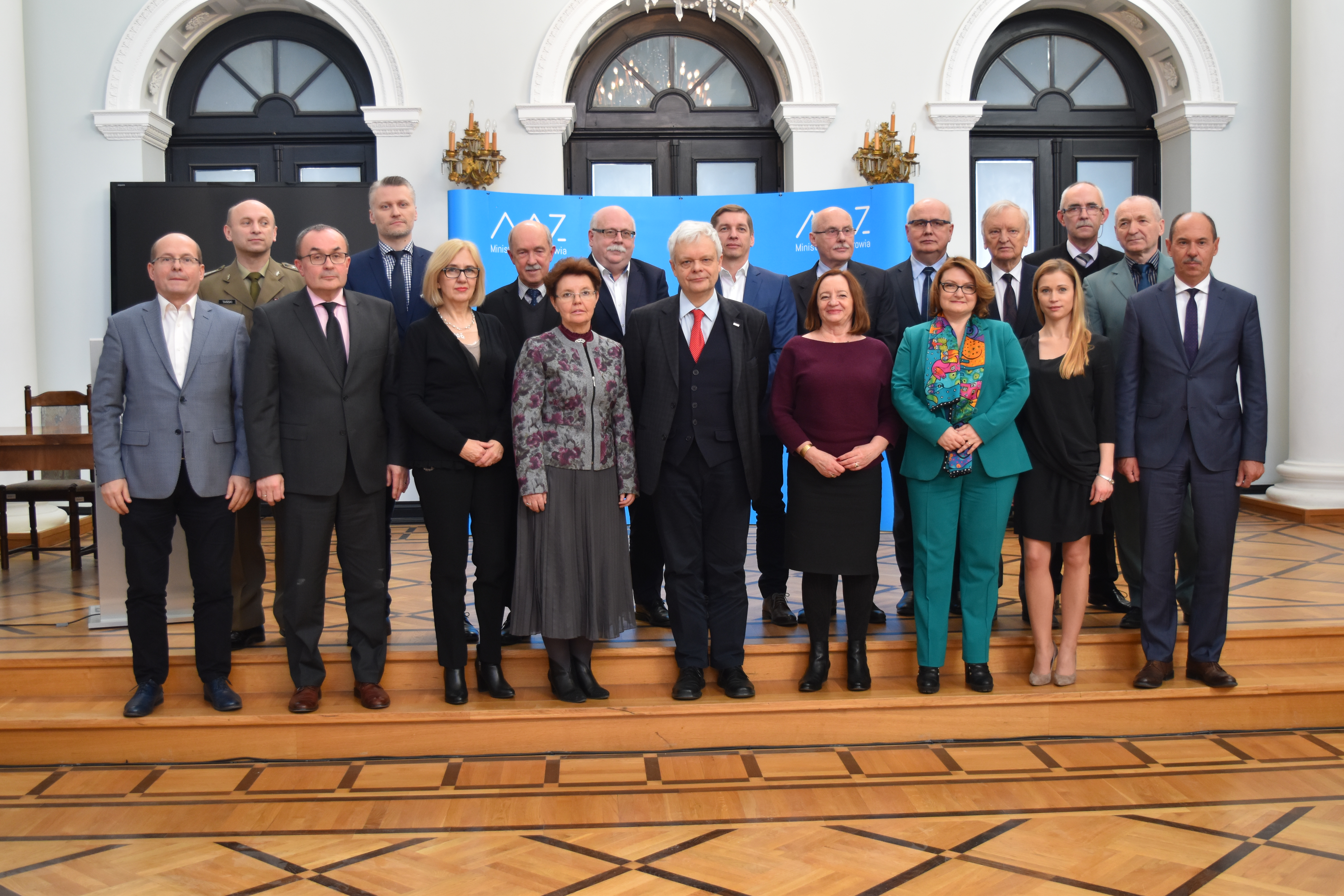 N azdj ęciu wiceminister Gryza z beneficjentami POIiŚ